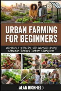 Urban Farming for Beginners: Your Quick & Easy Guide How To Grow a Thriving Garden on Balconies, Rooftops & Backyards Save Money on Groceries & Boost cover