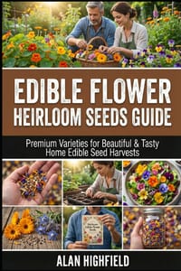 Edible Flower Heirloom Seeds Guide: Premium Varieties for Beautiful & Tasty Home Edible Seed Harvests cover