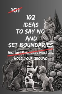 102 Ideas To Say No And Set Boundaries: No Over Explaining. No Instant Yes. Simple Ways to Say No, Set Limits, and Stop Agreeing Automatically. cover