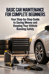 Basic Car Maintenance for Complete Beginners: Your Step-by-Step Guide to Saving Money and Keeping Your Vehicle Running Safely cover