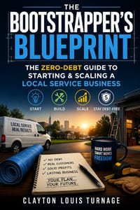 The Bootstrapper's Blueprint: The Zero-Debt Guide to Starting & Scaling a Local Service Business cover