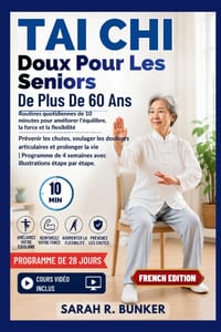 Tai Chi Doux Pour Les Seniors De Plus De 60 Ans: Routines quotidiennes de 10 minutes pour améliorer l'équilibre, la force et la flexibilité - Prévenir cover