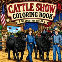 Cattle Show Coloring Book cover