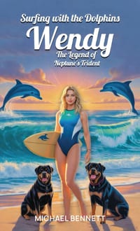 Surfing with the dolphins Wendy the legend of Neptune's Trident cover