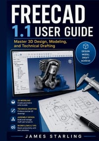 Freecad 1.1 User Guide: Master 3D Design, Modeling, and Technical Drafting cover
