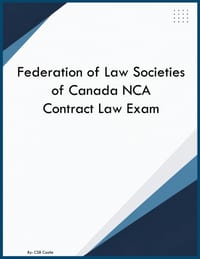 Federation of Law Societies of Canada NCA Contract Law Exam cover