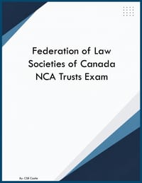 Federation of Law Societies of Canada NCA Trusts Exam cover