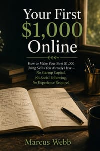 Your First $1,000 Online: How to Make Your First $1,000 Using Skills You Already Have - No Startup Capital, No Social Following, No Experience Require cover