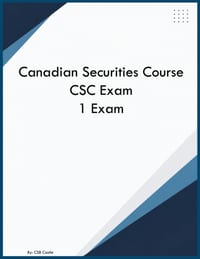 Canadian Securities Course CSC Exam 1 Exam cover
