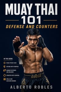 Muay Thai 101：Defense and Counters: See Attacks Earlier, Protect Your Balance, Check, Block, Parry, Evade, and Return with Smart Counterattacks cover