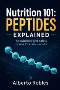 Nutrition 101：Peptides Explained: What Peptides Are, How They Work, Where They Appear, and How to Evaluate Food, Supplement, Skincare, GLP-1, a cover