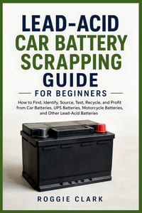 Lead-Acid Car Battery Scrapping Guide for Beginners: How to Find, Identify, Source, Test, Recycle, and Profit from Car Batteries, UPS Batteries, Motor cover