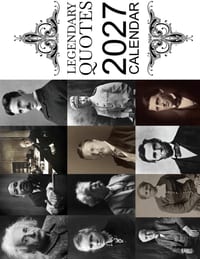 Legendary Quotes 2027 Calendar cover