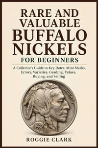 Rare and Valuable Buffalo Nickels for Beginners: A Collector's Guide to Key Dates, Mint Marks, Errors, Varieties, Grading, Values, Buying, and Selling cover