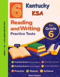 6 Realistic Kentucky KSA Grade 6 English Language Arts Practice Tests: Full-Length Practice for KSA Preparation and Academic Confidence cover