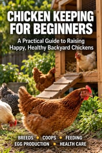 Chicken Keeping for Beginners: A Practical Guide to Raising Happy, Healthy Backyard Chickens: Everything You Need to Know About Breeds, Coops, Feeding cover