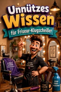 Unnützes Wissen für Friseur Klugscheißer: Kuriose & witzige Fakten als Geschenk für Friseure cover