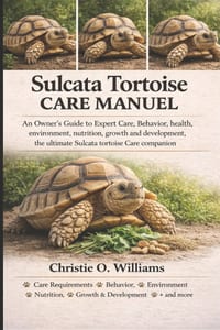 Sulcata tortoise care Manuel: An Owner's Guide to Expert Care, Behavior, health, environment, nutrition, growth and development, the ultimate Sulcata cover