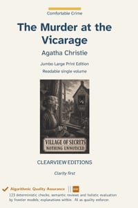 The Murder at the Vicarage cover