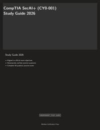 CompTIA SecAI+ (CY0-001) Study Guide 2026 cover