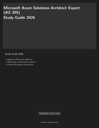 Microsoft Azure Solutions Architect Expert (AZ-305) Study Guide 2026 cover