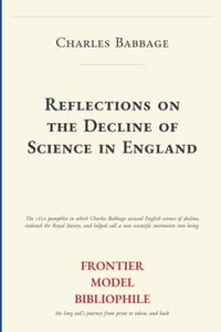 Reflections on the Decline of Science in England cover