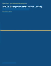 NASA's Management of the Human Landing System Contracts (IG-26-004) cover