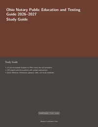 Ohio Notary Public Education and Testing Guide 2026-2027 cover