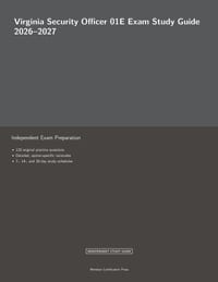 Virginia Security Officer 01E Exam Study Guide 2026-2027 cover