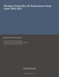 Michigan School Bus (S) Endorsement Study Guide 2026-2027 cover