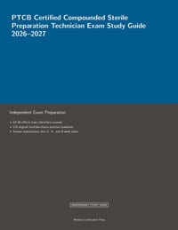PTCB Certified Compounded Sterile Preparation Technician Exam Study Guide 2026-2027 cover