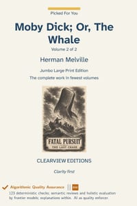 Moby Dick; Or, The Whale - Volume 2 of 2 cover