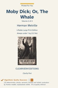 Moby Dick; Or, The Whale - Volume 2 of 4 cover