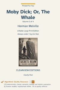 Moby Dick; Or, The Whale - Volume 3 of 4 cover