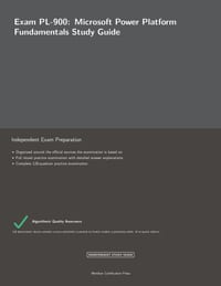 Exam PL-900: Microsoft Power Platform Fundamentals Study Guide cover