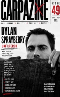 Carpazine Magazine Issue Number 49: underground. Graffiti. Punk Art Magazine cover