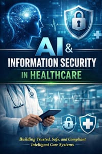 AI & Information Security in Healthcare: Building Trusted, Safe, and Compliant Intelligent Care Systems cover