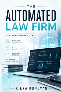 The Automated Law Firm: A Comprehensive Guide: Workflow Automation, AI Intake, and Document Systems for Modern Legal Practices cover