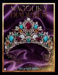 Sagolika Diademer Exklusiv målarbok: designer målning cover