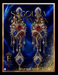 Sagolika Örhängen Exklusiv målarbok: designer målning cover