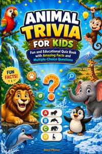 Animal Trivia for Kids: Fun and Educational Quiz Book with Amazing Facts and Multiple-Choice Questions cover