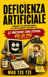 Deficienza Artificiale: Manuale di sopravvivenza all'intelligenza che non c'è. Perché le macchine sono stupide, ma voi lo siete di più cover