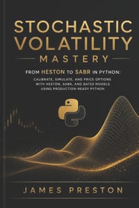 Stochastic Volatility Mastery: From Heston to SABR in Python: Calibrate, Simulate, and Price Options with Heston, SABR, and Bates Models Using Product cover