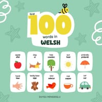 First 100 Words in Welsh, Welsh Language Learning for Kids: Bilingual Welsh Baby Book, Welsh First Dictionary, Welsh Flashcards cover