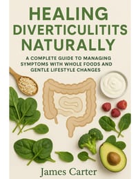 Healing Diverticulitis Naturally: A Complete Guide to Managing Symptoms with Whole Foods and Gentle Lifestyle Changes cover