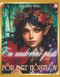 En underbar plats för ditt höstlöv: löv målarbok cover