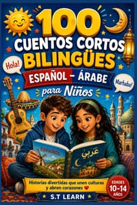 100 Cuentos Cortos Bilingües Español-Árabe para Niños: Libro Infantil con Historias Cortas en Español y Árabe con Vocabulario y Preguntas cover