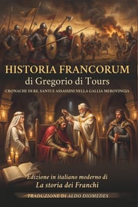 Historia Francorum: Edizione in Italiano moderno di "La Storia Dei Franchi" Cronache di Re, Santi e Assassini nella Gallia Merovingia cover