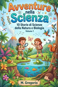 Avventure per Bambini 10 Storie di Scienze della Natura e Biologia Volume 1: Impara la Scienza con il Sorriso: Storie e Curiosità per Bambini e Ragazz cover