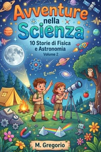 Avventure per Bambini 10 Storie di Storie di Fisica e Astronomia Volume 2: Impara la Scienza con il Sorriso: Storie e Curiosità per Bambini e Ragazzi cover
